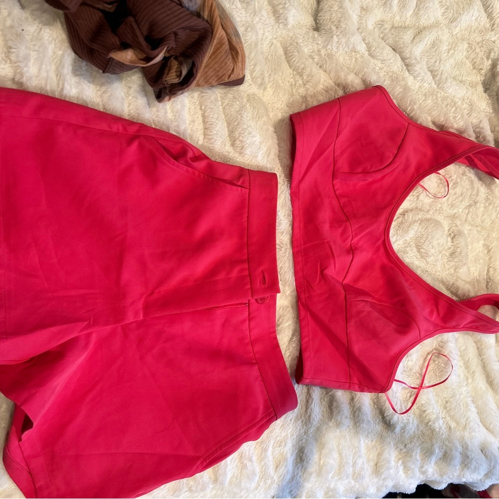 Vibrant Pink Two-Piece Set